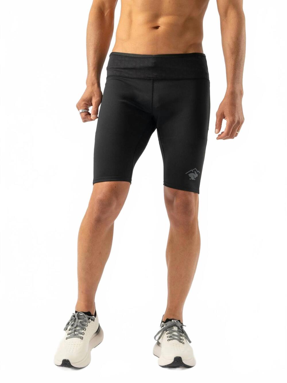 NEW RABBIT shredsters half tights shorts in black